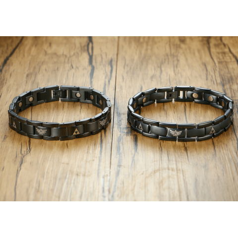 Laser Zelda  Titanium Steel Men s Bracelet