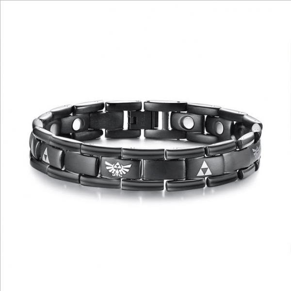 Laser Zelda  Titanium Steel Men s Bracelet