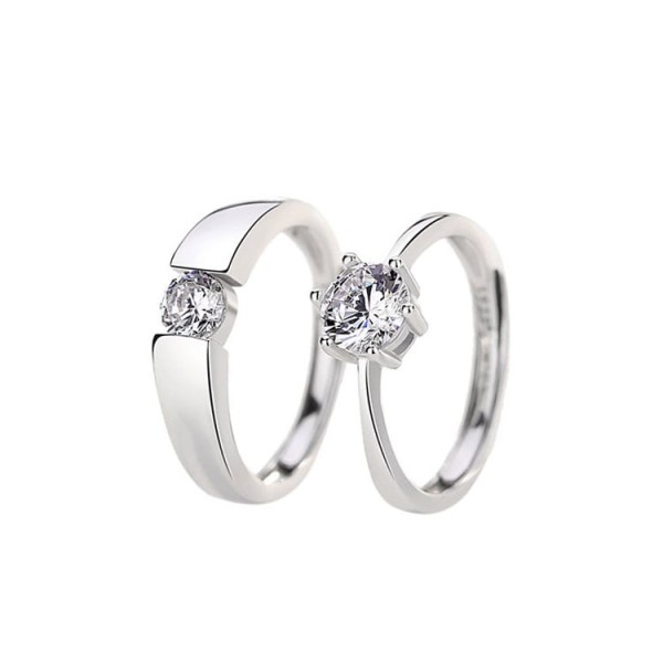 Classic 925 Sterling Silver Wedding Rings