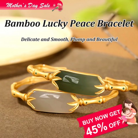 2024 NEW ANTIQUE GOLD AND BAMBOO JADE BRACELET-Buy 2 save 500 pesos