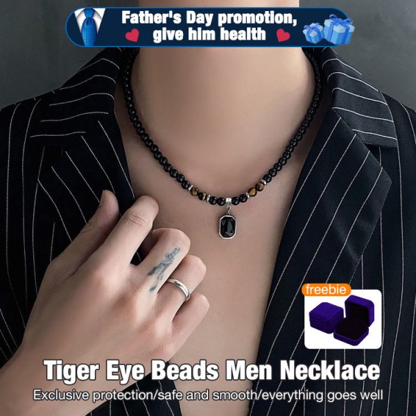 Natural Energy Tiger Eye Stone Necklace