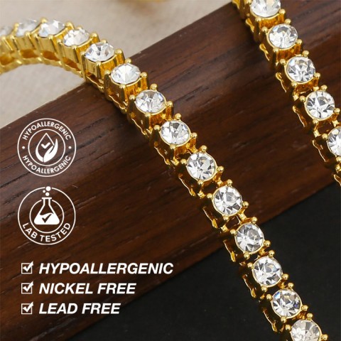 5mm Moissanite Tennis Necklace