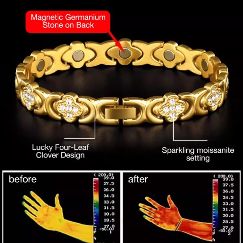 Clover Diamond Magnetic Bracelet