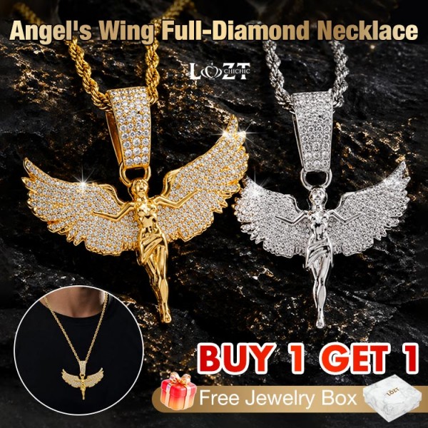 Angels Wing Full-Diamond Necklace