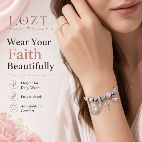 Virgin Mary Beaded Bracelet