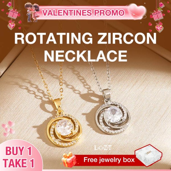 Rotating Zircon Necklace