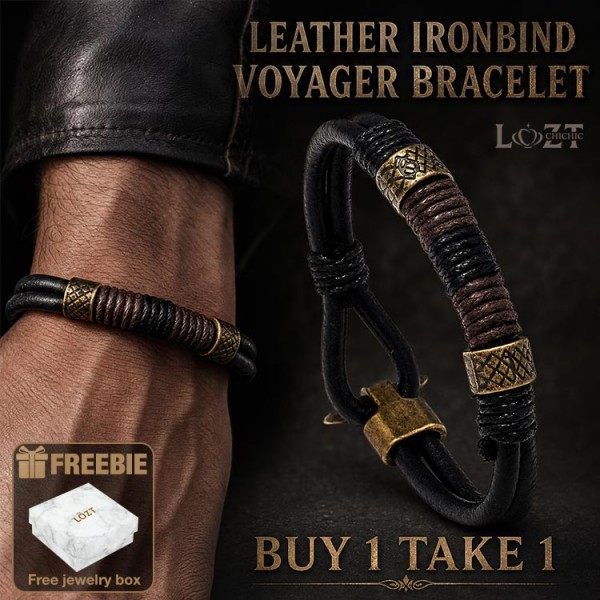 Leather Ironbind Voyager Bracelet