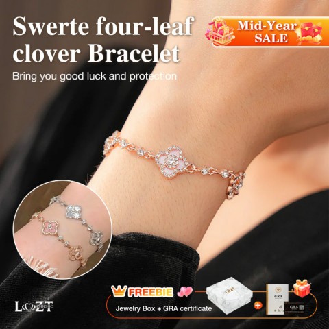 Swerte four-leaf clover Bracelet