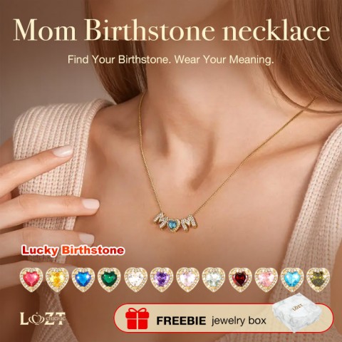 Mom 12 Birthstone necklace