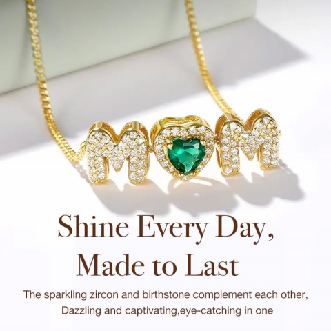 Mom 12 Birthstone necklace