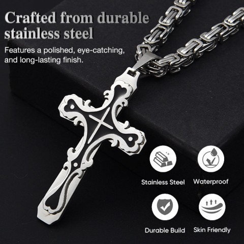 Stainless Steel Cross Necklace