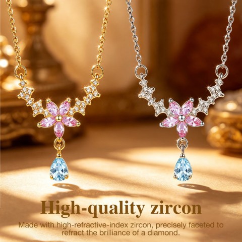 Zircon Blossom Necklace
