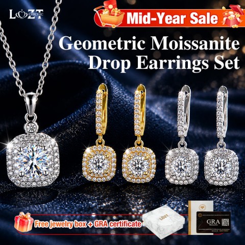 Geometric Drop Earrings Set
