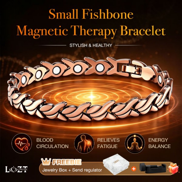 Small Fishbone Magnetic Bracelet