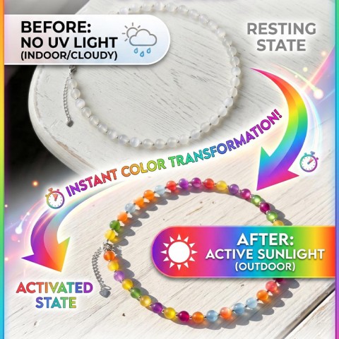 Dopamine Rainbow Color-Changing Jewelry Set