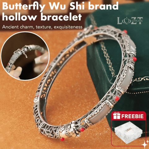 Butterfly Wu Shi brand hollow bracelet