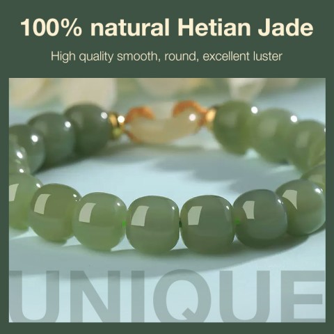 Natural Hetian Jade Bracelet