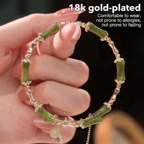 Hetian Jade Bamboo Bracelet