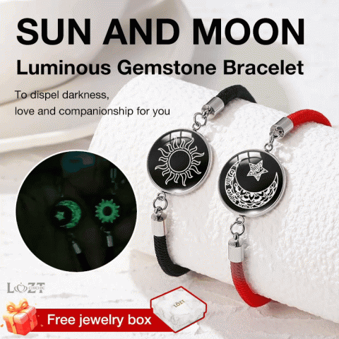 Sun and Moon Luminous Gemstone Bracelet