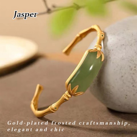 2024 NEW ANTIQUE GOLD AND BAMBOO JADE BRACELET-Buy 2 save 500 pesos