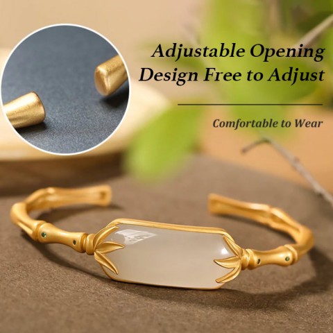 2024 NEW ANTIQUE GOLD AND BAMBOO JADE BRACELET-Buy 2 save 500 pesos