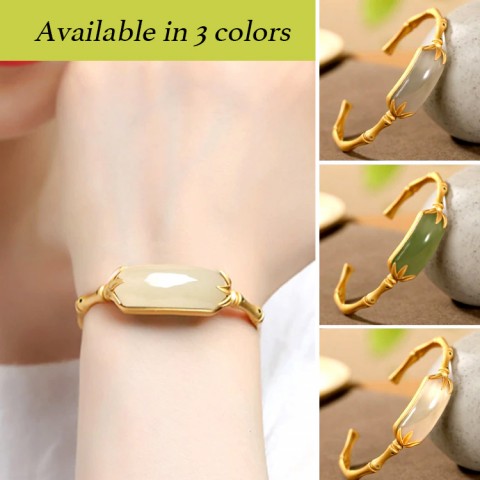 2024 NEW ANTIQUE GOLD AND BAMBOO JADE BRACELET-Buy 2 save 500 pesos