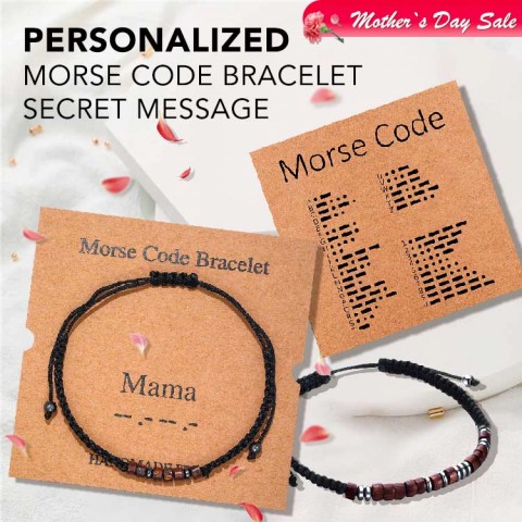 Personalized Morse Code Bracelet Secret Message