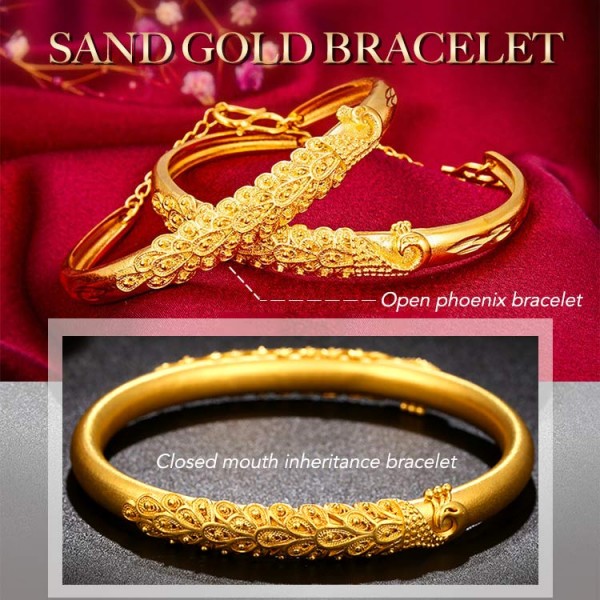 Peacock Southeast Flying Sand Gold Bracelet