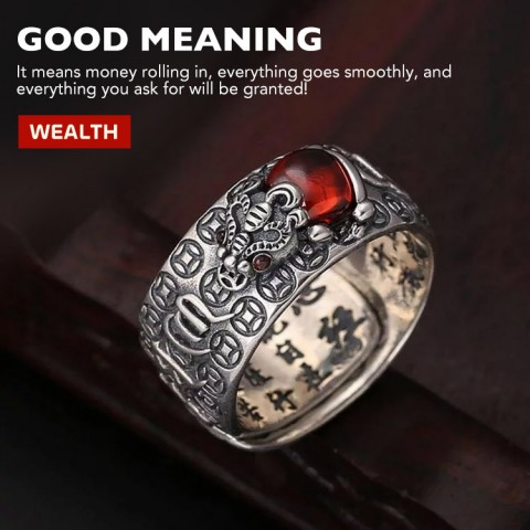 Ruby Pixiu Ring