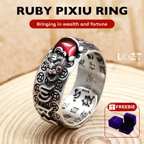 Ruby Pixiu Ring