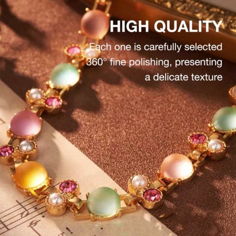 18k gold plated colorful jewelry set