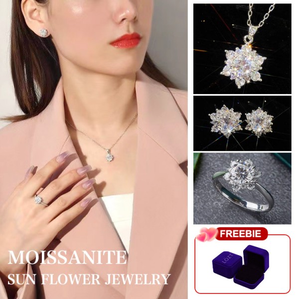 Sunflower Jewelry Three-Piece Set..