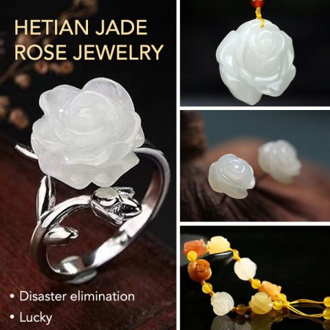 hetian jade rose jade