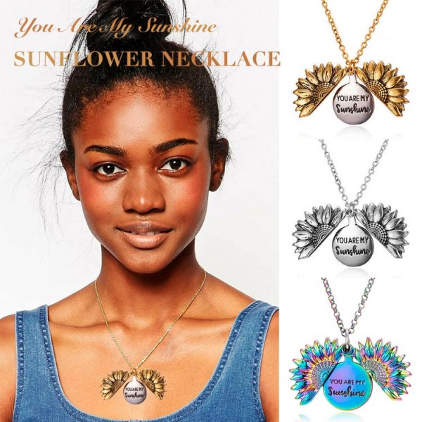 You Are My Sunshine, Sunflower Necklace