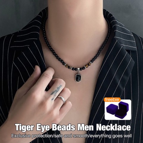 Natural Energy Tiger Eye Stone Necklace