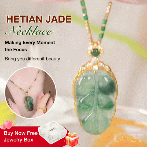 Hetian jade necklace