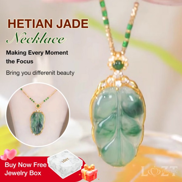 Hetian jade necklace