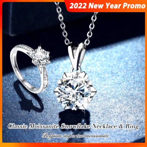 1 Carat Moissanite Necklace