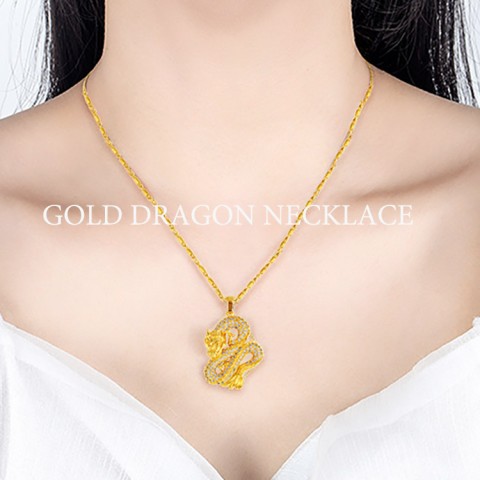 Gold Dragon Necklace