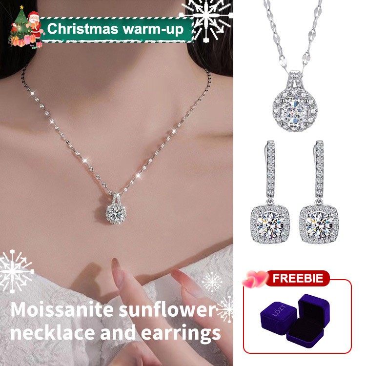 Christmas Special Sale - Pay day sale-Ultimate Shiny Sun Flower Full Diamond Jewelry-Give free jewelry box