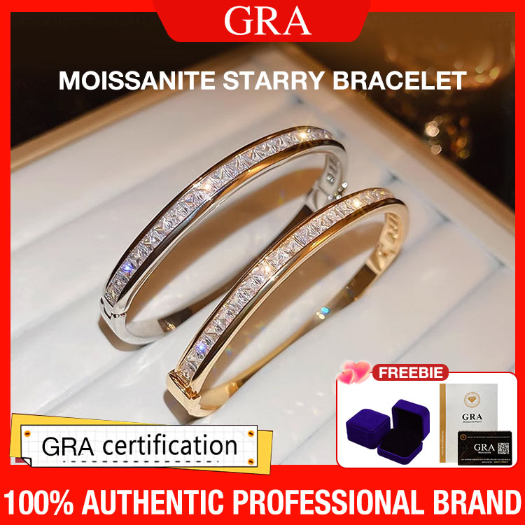 Mid Year Sale - Second one only ₱699 - Luxury Moissanite Starry Bracelet - Free gift box. GRA certified	
