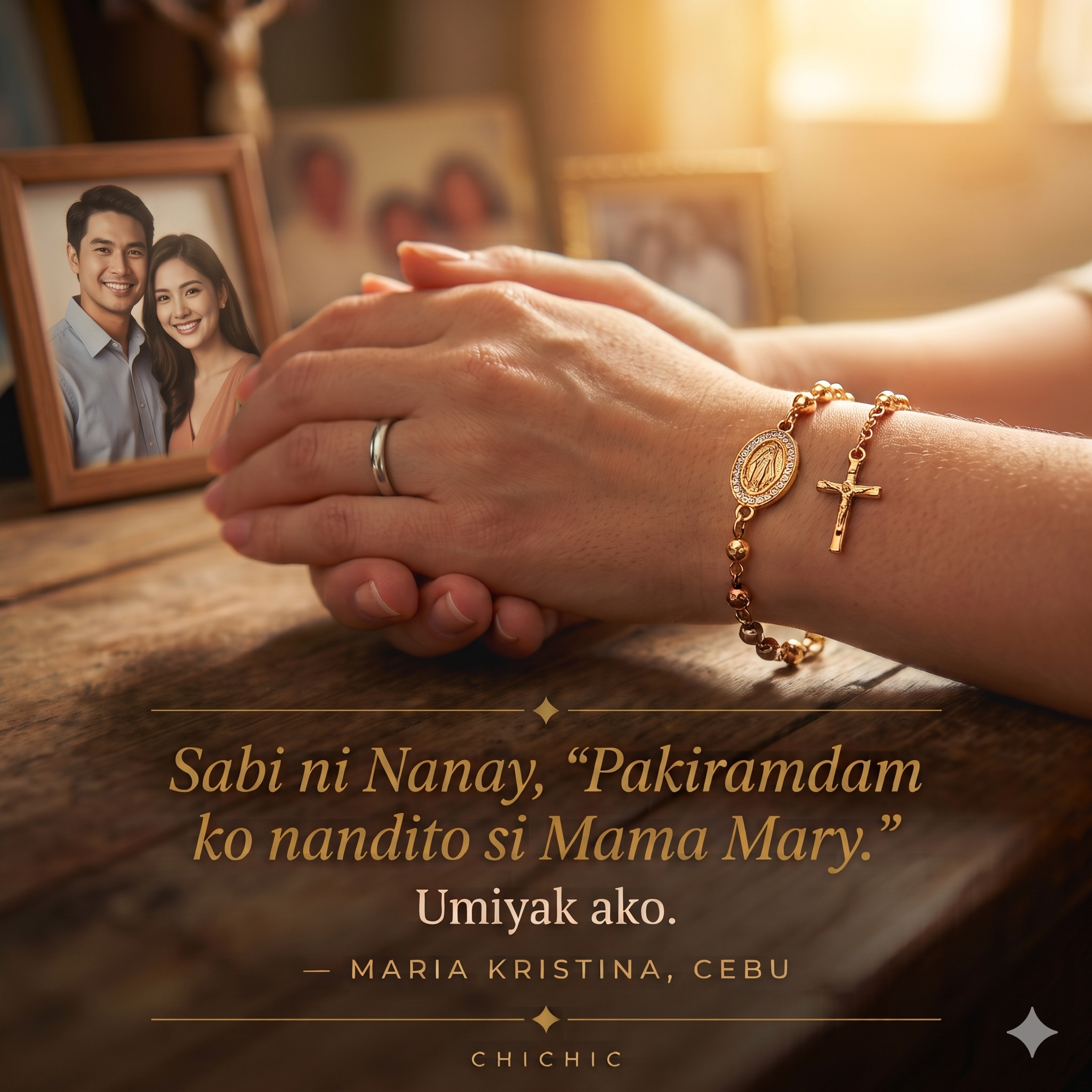 Mid-Year Sale - Birheng Maria Rosary Zirconia Bracelet-Faith and love, resonate at this moment-Comes with velvet gift box