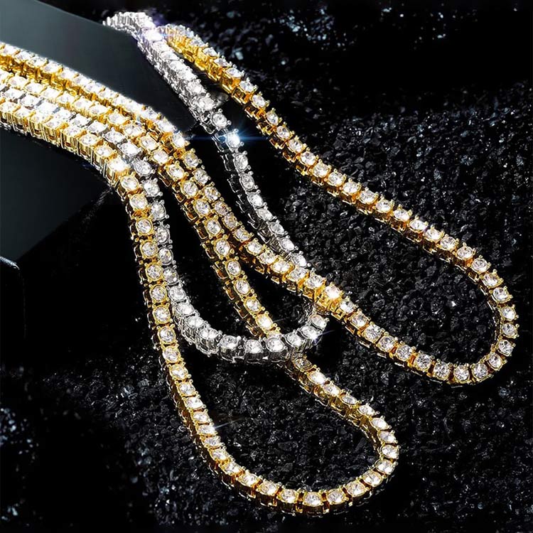 Mid-year Promo – 5mm Moissanite Tennis Necklace – GRA Certified Brilliance – Free Luxury Jewelry Box – Perfect Holiday Gift to Sparkle Your Season!
