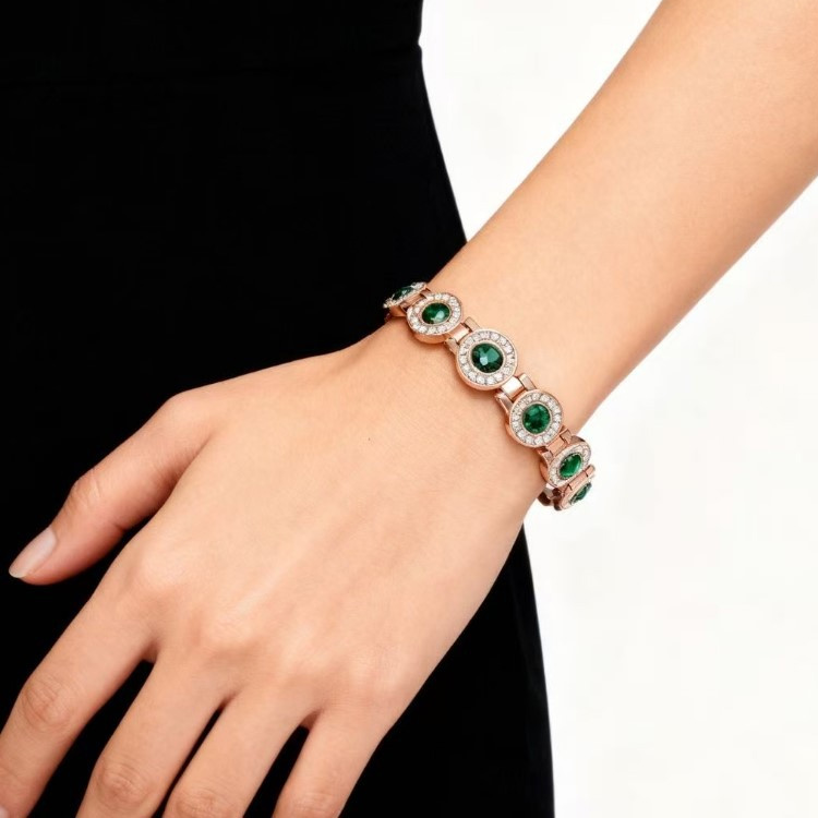 Easter Promotion - Pure copper and zircon magnetic Bracelet - Comes with a custom jewelry box and a free regulator