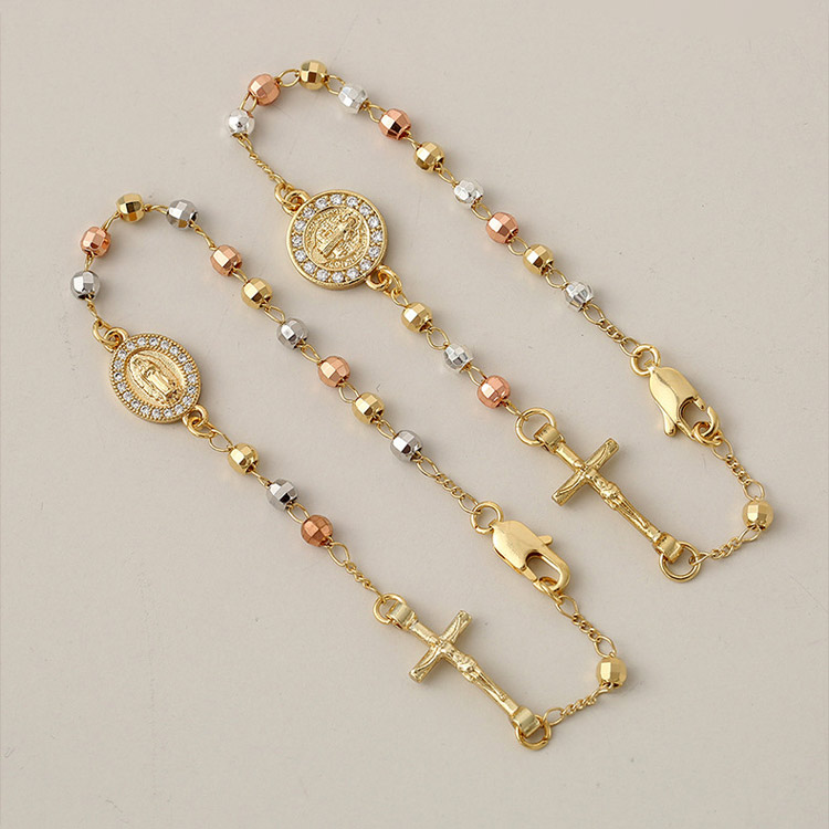 Mid-Year Sale - Birheng Maria Rosary Zirconia Bracelet-Faith and love, resonate at this moment-Comes with velvet gift box