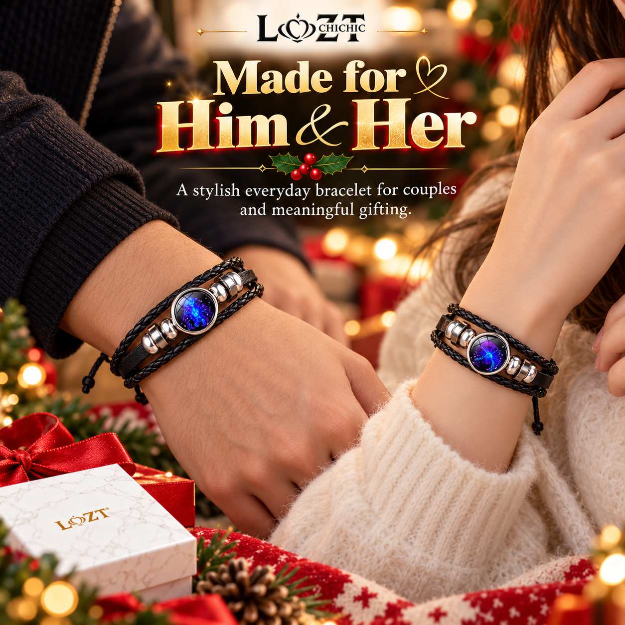 add 199 get second one - Lucky Constellation Couple Bracelet - Eliminate negative energy and bring good luck - Celebrate the holidays with your zodiac sign