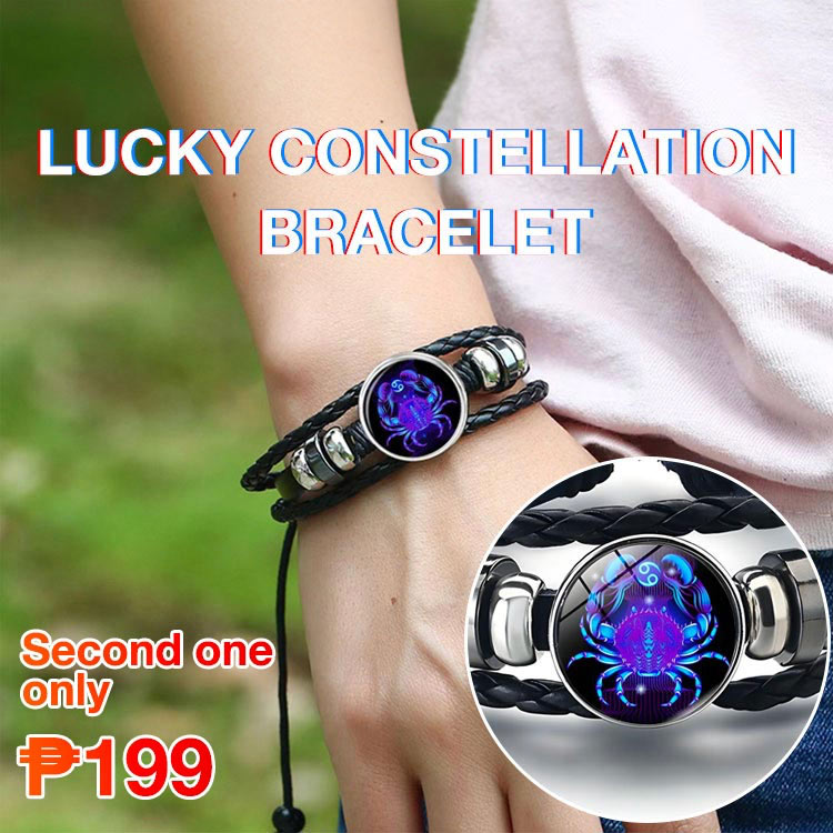 Second one only ₱199 - Lucky Constellation Couple Bracelet. Eliminate negative energy and bring good luck