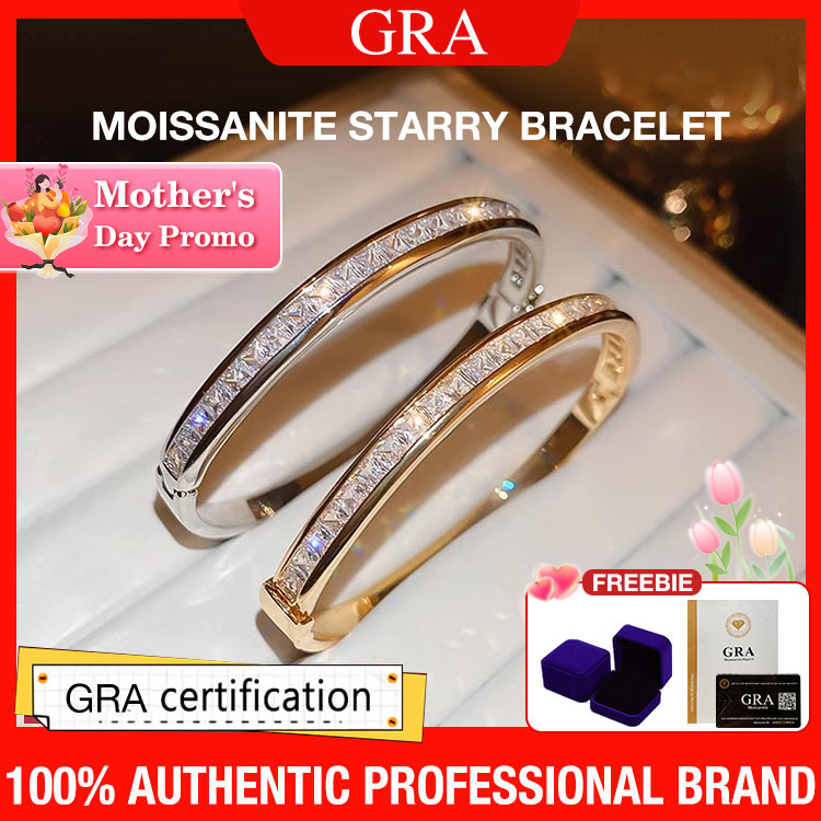 Mothers Day Promo - Second one only ₱699 - Luxury Moissanite Starry Bracelet - Free gift box. GRA certified	