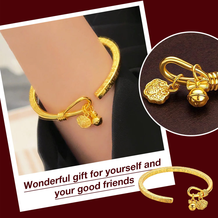 New Year Sale - Ancient Method Sand Gold Inscription Bracelet - Free gift box