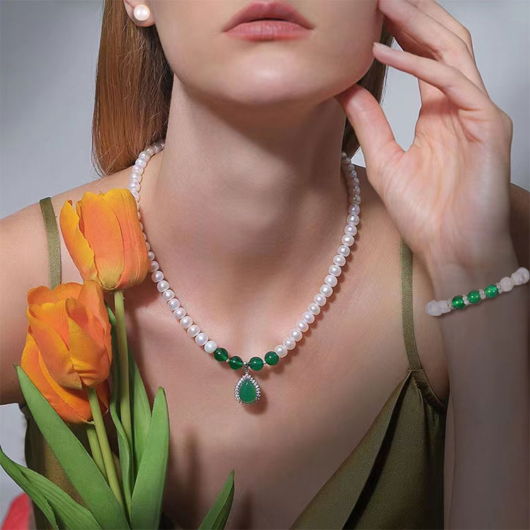 Araw ng mga Ina-Pearl Jewelry Set-Pinakamahusay na regalo para kay nanay
